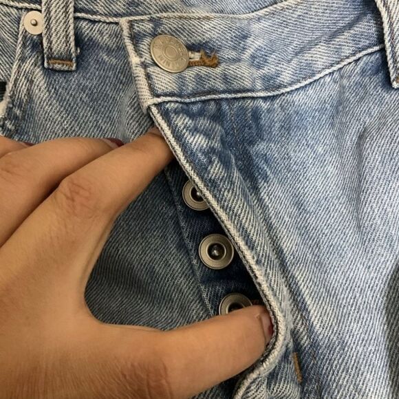 Madewell Denim Jeans 25 Tall Low Slung Button Fly Straight Leg NWT - Picture 5 of 6